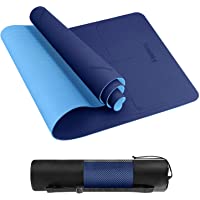 Homtiky Esterilla Yoga- Esterilla Deporte Antideslizante con Material ecológico TPE- Yoga Mat diseñado para…